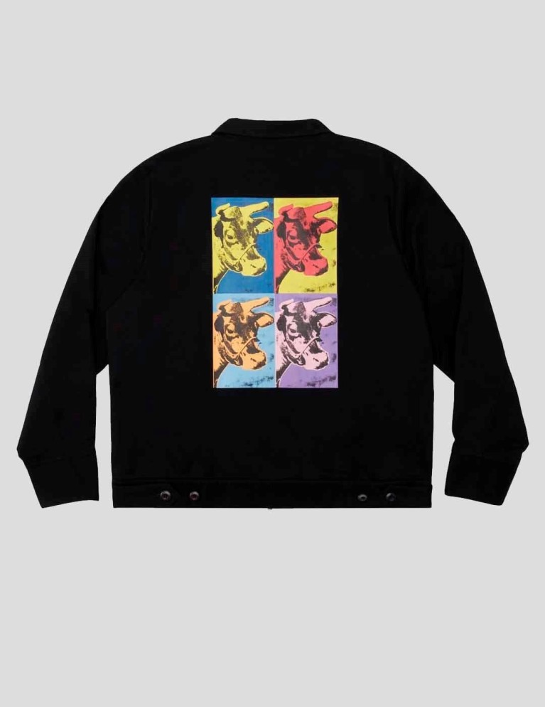 Chaqueta DC x andy warhol cow jacket black